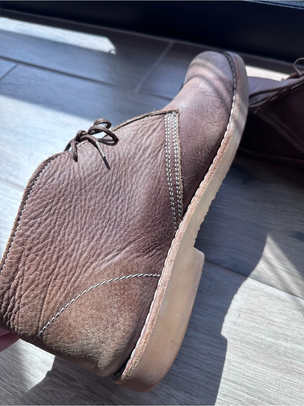 Roots Brown Leather Chukka Boots